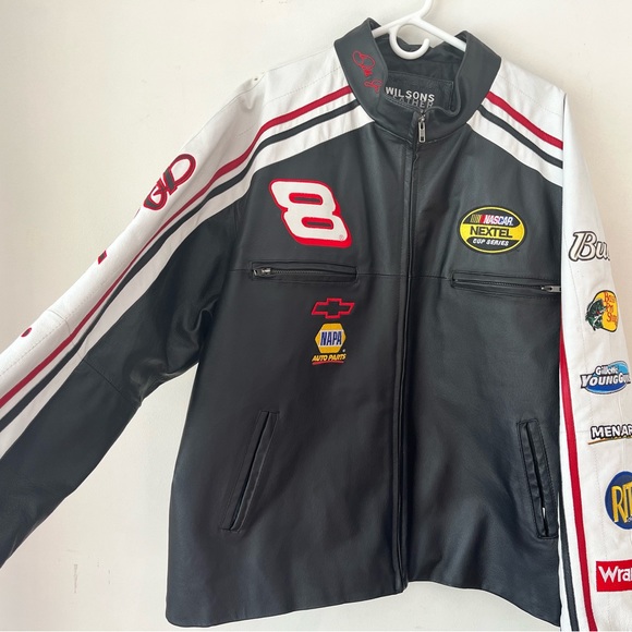 RARE Vintage Budweiser Wilsons Leather Chase Men’s Leather Jacket Size XL - Picture 3 of 9